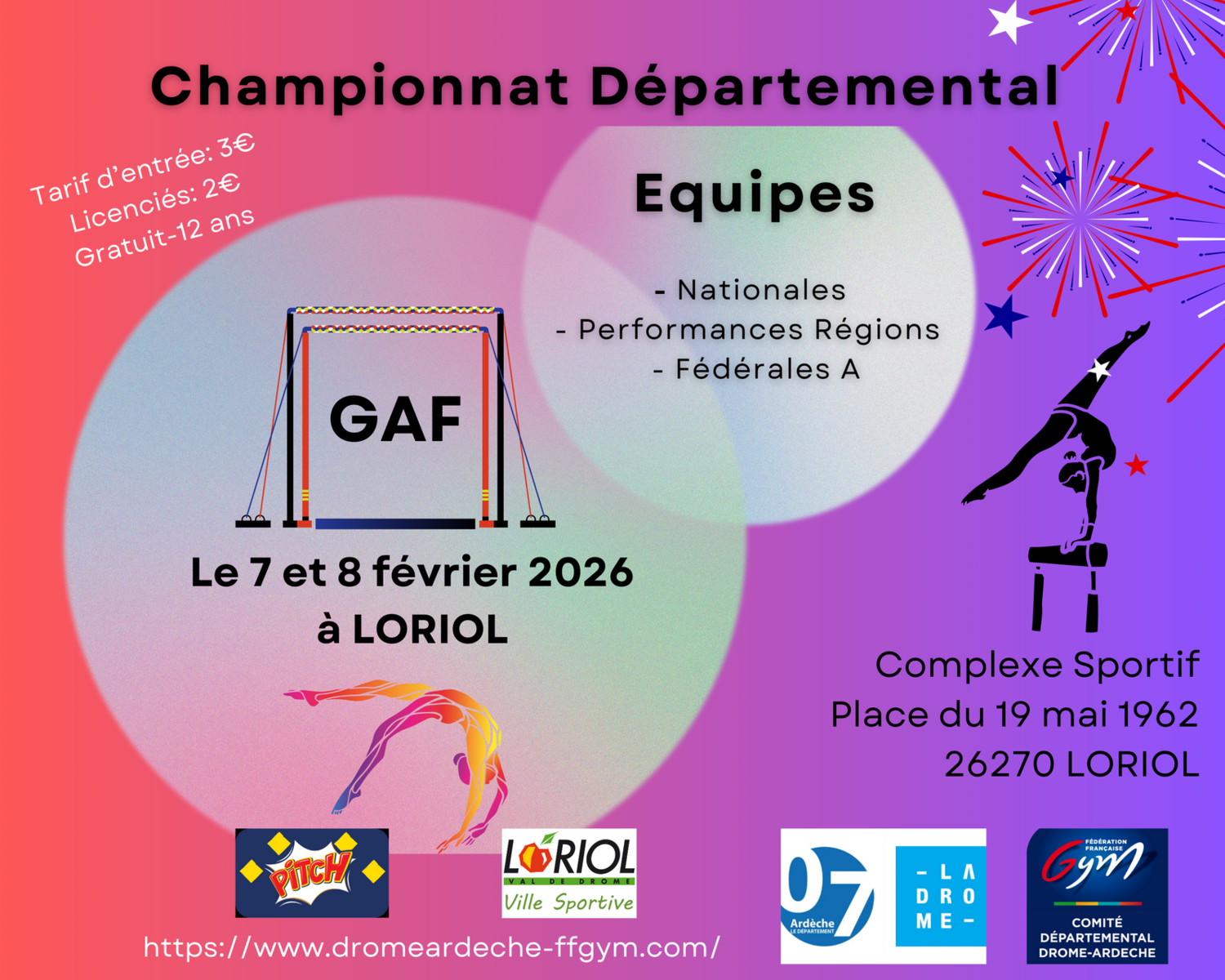 Compétition GAF Equipes à  Loriol