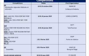 COMPETITIONS DEPARTEMENTALES 2024-2025