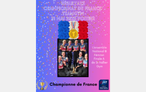 CHAMPIONNE DE FRANCE TEAMGYM ST VALLIER