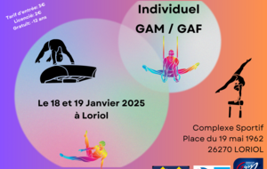 Championnat Départemental GAF/GAM à Loriol organisé par le Comité D/A