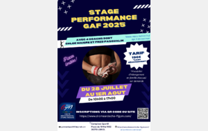 Stage Performance GAF Loriol - Eté 2026