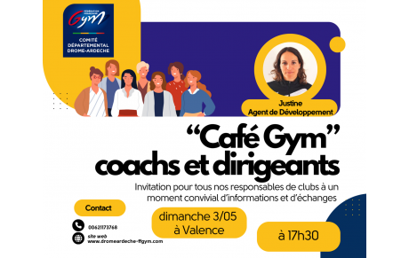 "Café gyms" pour nos coachs et dirigeants