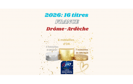 16 titres pour le département en 2026