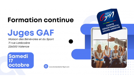 Formation Continue Juges GAF
